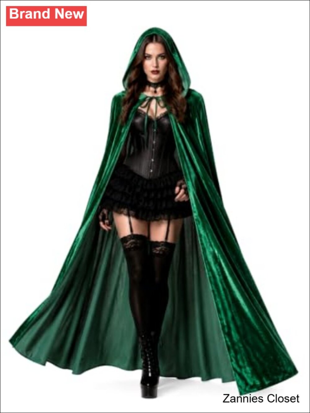 ✨ HOMELEX Adult Velvet Hooded Cloak Cape for Halloween Costume